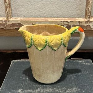Vintage stained & crazed pitcher